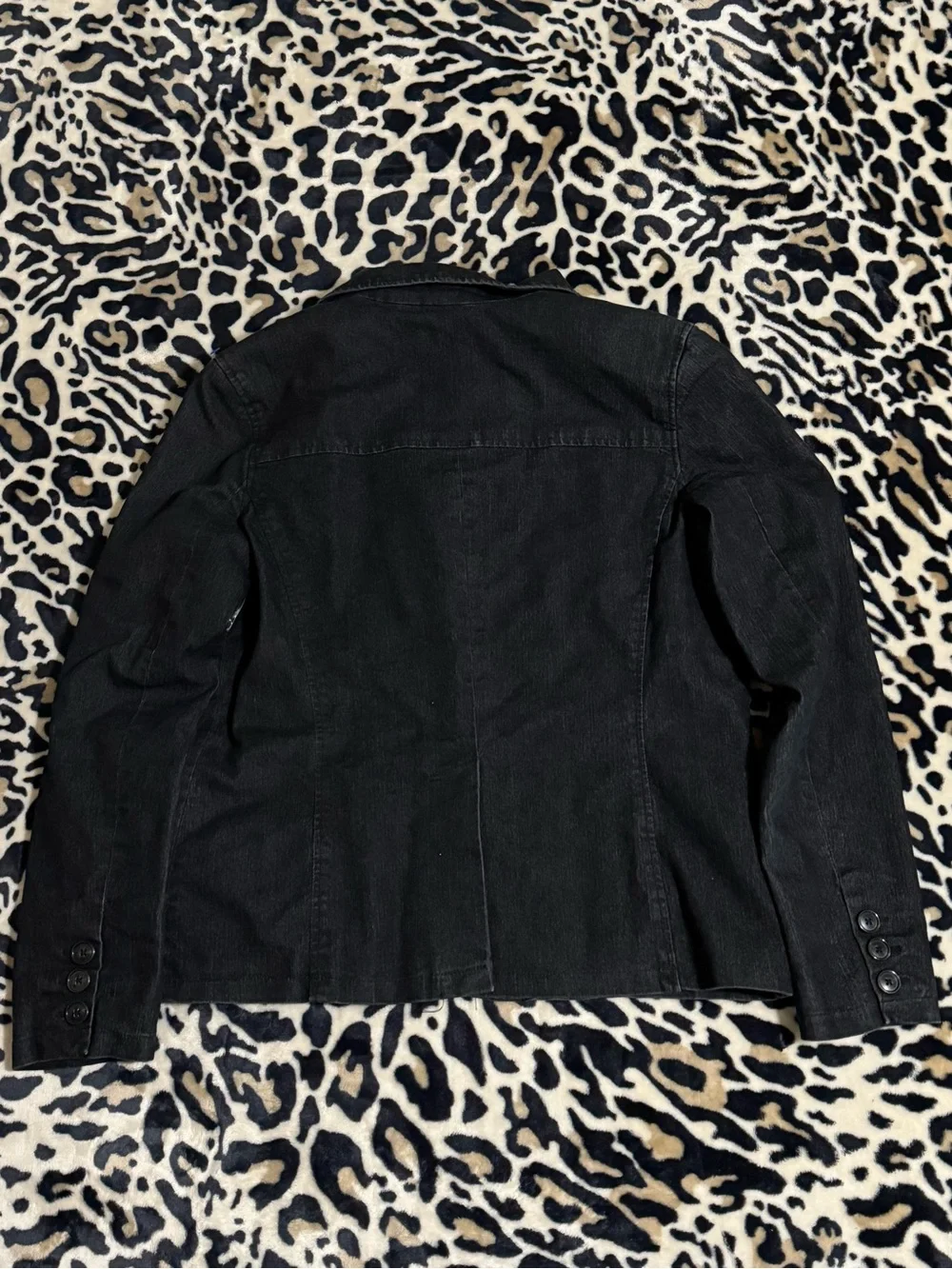attention Black Denim Blazer Jacket